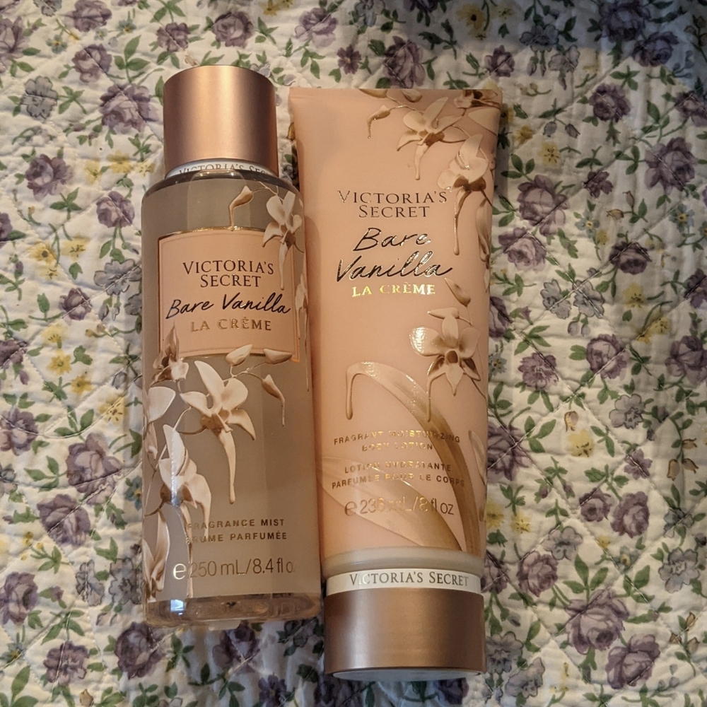 Victoria's Secret Bare Vanilla La Creme Set